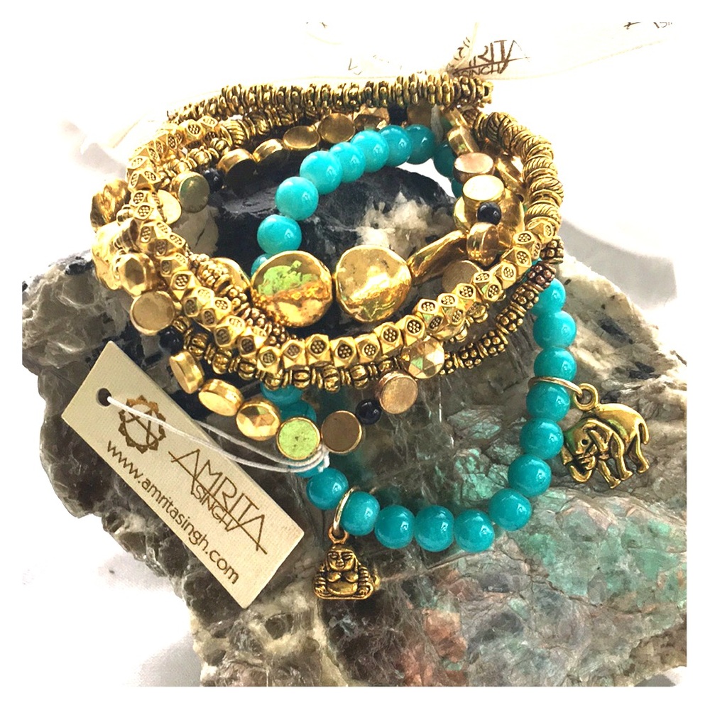 Amrita Singh Buddha & Elephant Meditation Bracelet